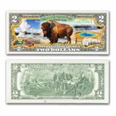 Celebrating America $2 Bill - Yellowstone National Park