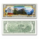 Celebrating America $2 Bill - Yosemite National Park