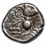 Celtic Gaul AR Quinarius (1st Century BC) VF (Gallic Wars)