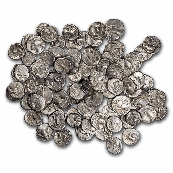 Celtic Gaul AR Quinarius (1st Century BC) VF (Gallic Wars) Celtic Gaul AR Quinarius (1st Century BC) VF (Gallic Wars)