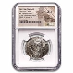 Celts Danubian Tetradrachm Phillip III (3rd-2nd Cent. BC) AU NGC