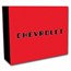Chevrolet 1 oz Silver Round Truck Ornament & Red Die-cast Truck