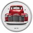 Chevrolet 1 oz Silver Round Truck Ornament & Red Die-cast Truck
