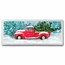 Chevrolet 4 oz Silver Bar - Christmas Red Truck with Tree
