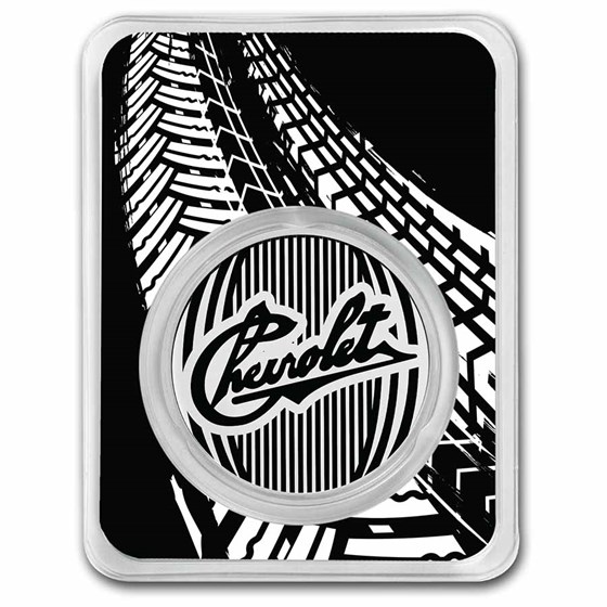 Chevrolet Original Logo (1911-1914) 1 oz Colorized Silver (TEP) Chevrolet Original Logo (1911-1914) 1 oz Colorized Silver (TEP)