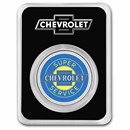 Chevrolet Service Neon Sign 1 oz Colorized Silver (in TEP)