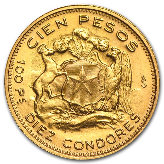 Chile Gold 100 Pesos (Random) Avg Circ Chile Gold 100 Pesos (Random) Avg Circ