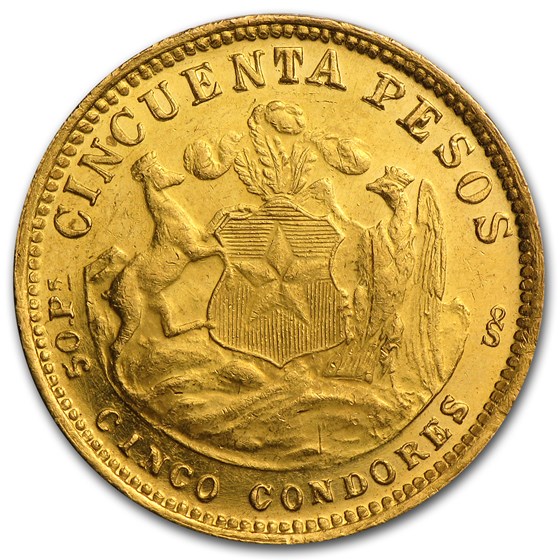 Chile Gold 50 Pesos AU/BU (Random) Chile Gold 50 Pesos AU/BU (Random)