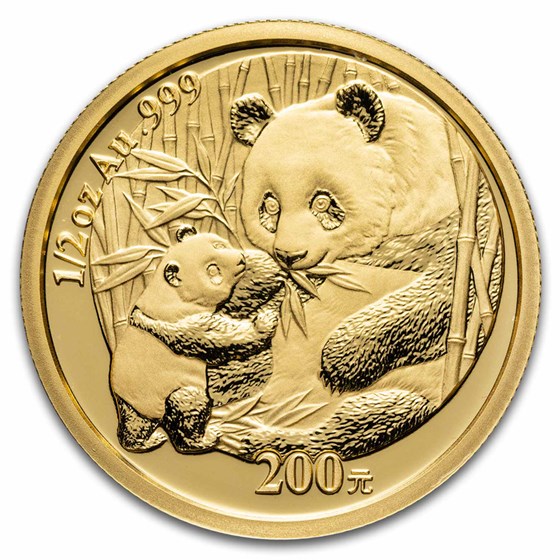 China 1/2 oz Gold Proof Panda (Random Year, In Capsule) China 1/2 oz Gold Proof Panda (Random Year, In Capsule)