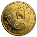 China 1/20 oz Gold Panda BU (Random Year, Sealed)