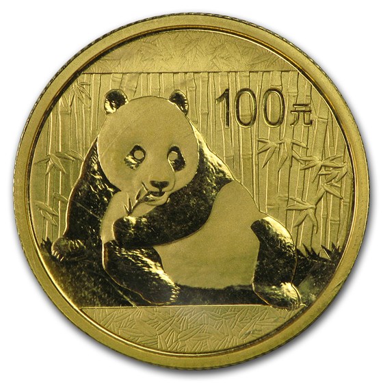 China 1/4 oz Gold Panda BU (Random Year, Sealed)