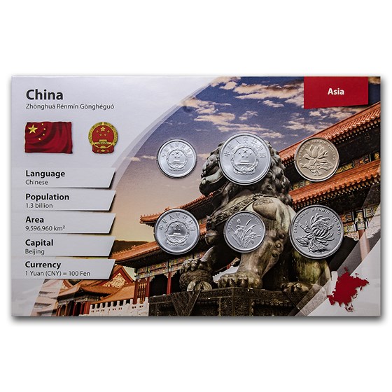 China 1 Fen-1 Yuan Coin Set BU (Landscape Packaging) China 1 Fen-1 Yuan Coin Set BU (Landscape Packaging)