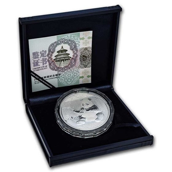 China 150 gram Silver Panda Proof (Random Year, w/Box & COA) China 150 gram Silver Panda Proof (Random Year, w/Box & COA)
