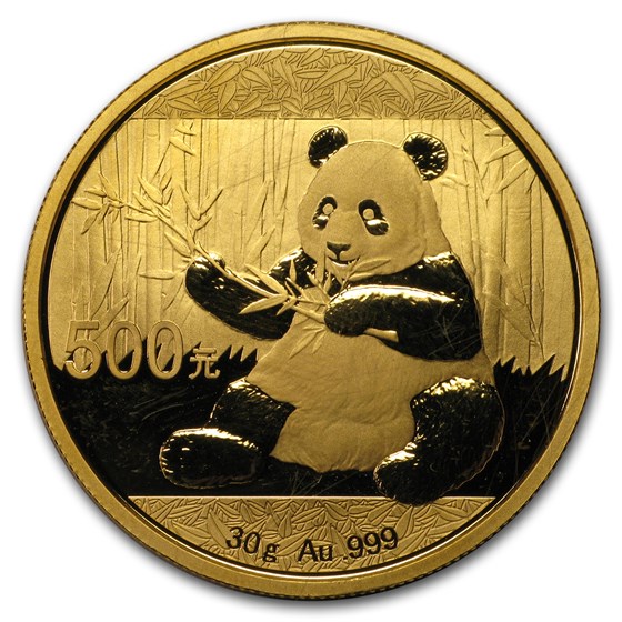 China 30 gram Gold Panda (Abrasions) China 30 gram Gold Panda (Abrasions)