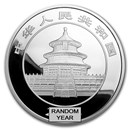 China 5 oz Silver Panda Proof (Random Year, w/Box & COA)
