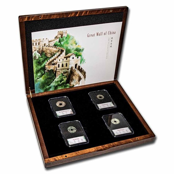 China Builders of the Great Wall: 4-Coin Presentation Set China Builders of the Great Wall: 4-Coin Presentation Set