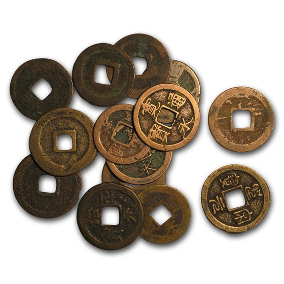 China Song Dynasty AE Cash (960-1279 AD) Avg Circ China Song Dynasty AE Cash (960-1279 AD) Avg Circ