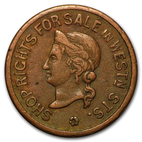 Civil War Token A. & C. F. Wright Horse Power Harvard, MA Civil War Token A. & C. F. Wright Horse Power Harvard, MA