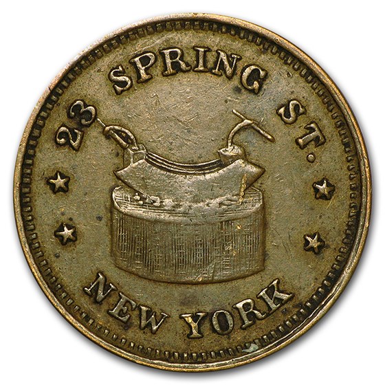 Civil War Token G. M. Mittnacht's Eagle Safe NY-630BA-2a VF Civil War Token G. M. Mittnacht's Eagle Safe NY-630BA-2a VF