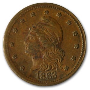 Civil War Token Patriotic 29/303 R-3 VF Civil War Token Patriotic 29/303 R-3 VF