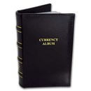 Classic Currency Album (Black) - For Bank Notes 7-1/2" x 3-1/4"