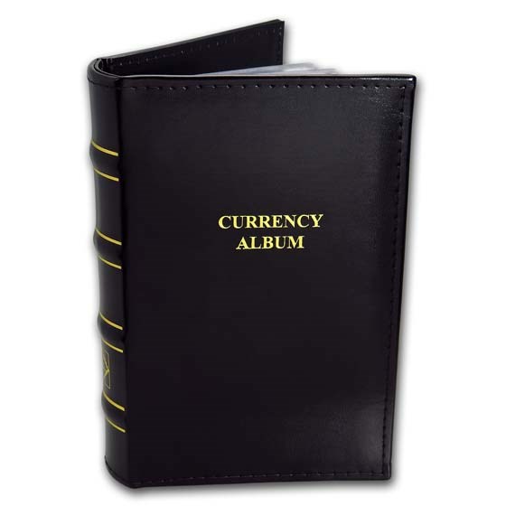 Classic Currency Album (Black) - For Bank Notes 7-1/2" x 3-1/4"