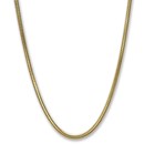 Classic Round Snake 14k Gold Necklace - 24 in.