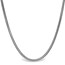 Classic Round Snake Sterling Silver Necklace - 24 in.