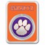 Clemson University 1 oz Silver Colorized Round (in TEP)