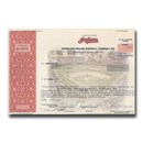 Cleveland Indians Baseball Company Stock Certificate (1998)