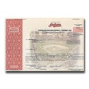 Cleveland Indians Baseball Company Stock Certificate (1998)