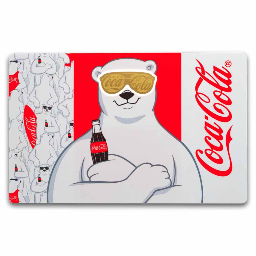 Buy Coca-Cola 1/1000 oz Gold Shaped Sunglasses in Card | APMEX