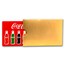 Coca-Cola® 1/1000 oz Gold Shaped Bottle in Card