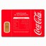 Coca-Cola® 1/1000 oz Gold Shaped Can in Card