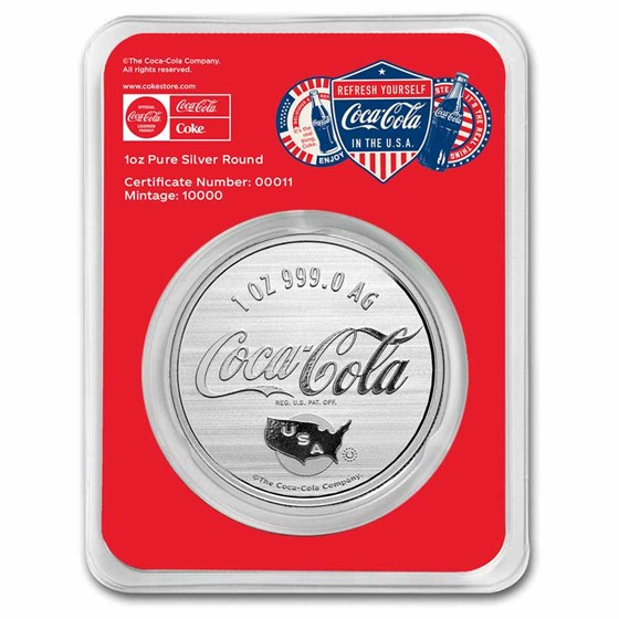 Coca-Cola® 1 oz Silver Americana in TEP - MTB