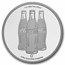 Coca-Cola® 1 oz Silver Colorized Round (Bottle Cap)