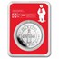 Coca-Cola® 1 oz Silver Polar Bear Colorized Round