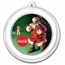 Coca-Cola® 1 oz Silver Santa Round in Ornament Capsule