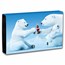Coca-Cola® 4 oz Silver Polar Bear Bar w/ Box & COA
