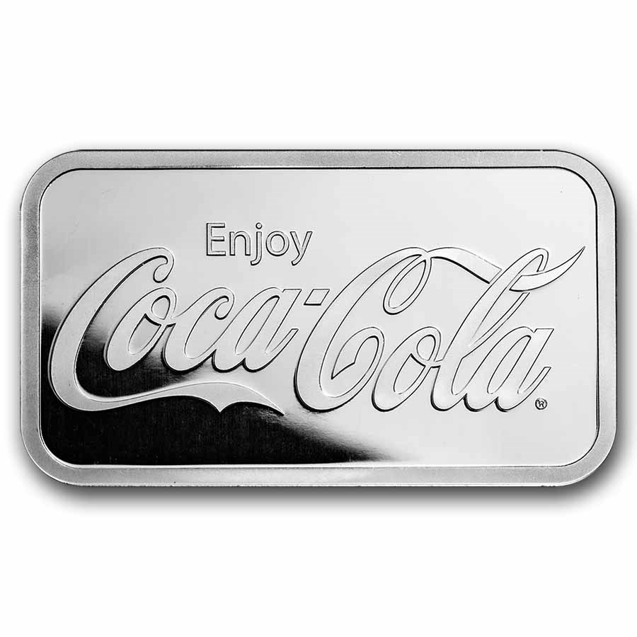 Coca-Cola® 5 oz Silver Struck Bar - WHOLESALE ONLY