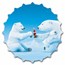Coca-Cola® 6 gram Ag Polar Bear Bottle Cap Ornament w/ Box