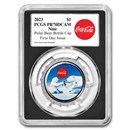 Coca-Cola® 6 gram Ag Polar Bear Bottle Cap PR-70 PCGS (FDI)