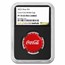 Coca-Cola® 6 gram Silver Bottle Cap (Gold, Silver, Naples Label)