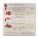Coca-Cola Bottling Company Check Set of 4