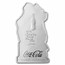 Coca-Cola® Santa 1 oz Silver Shaped Piece w/ Box & COA
