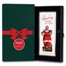 Coca-Cola® Santa 4 oz Silver Colorized Bar
