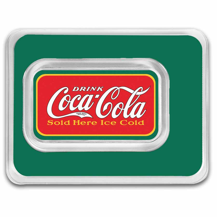 Buy Coca-Cola® Vintage 1 oz Silver Color Bar in TEP | APMEX