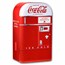 Coca-Cola® Vintage 1 oz Silver Colorized Bottle w/ Tin & COA