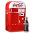 Coca-Cola® Vintage 1 oz Silver Colorized Bottle w/ Tin & COA