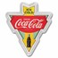 Coca-Cola® Vintage 1 oz Silver Colorized Shaped Sign w/ Box & COA